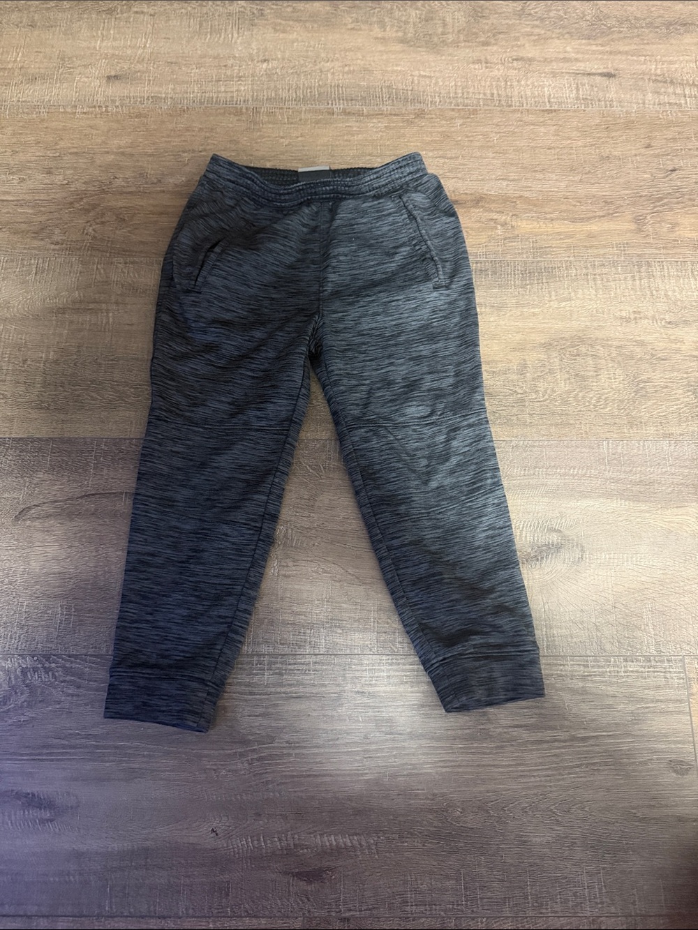 Under Armour Boys Dark Heather Gray Jogger Sweatpants